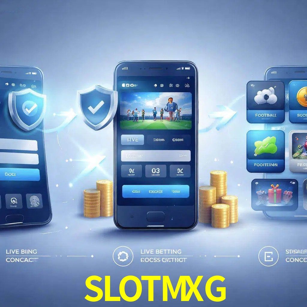 Pasos de acceso a la app SLOTMXG en pantalla de teléfono móvil