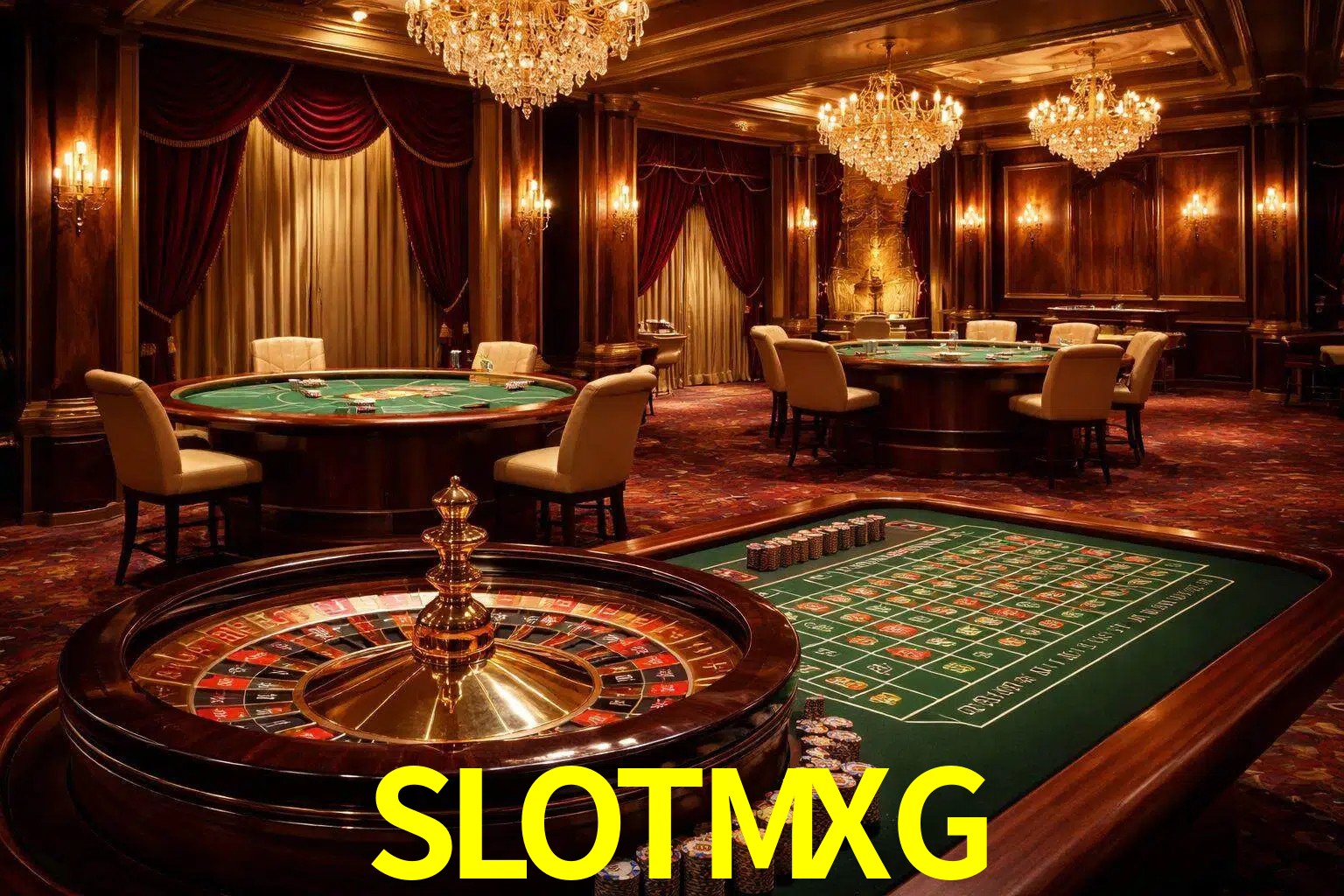Una escena premium de mesa de casino en vivo con cartas, elementos de ruleta y un ambiente pulido de estudio de transmisión.